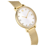 Clarica watch Swiss Made, Metal bracelet, Gold tone, Gold-tone finish